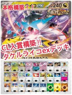本格構築！！タケルライコexデッキ　ポケモンカード