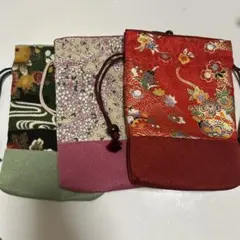 和風　巾着　3点セット