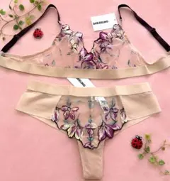 ♡フランスランジェリー♡ DARJEELINGシアーレース刺繍セットのサムネイル
