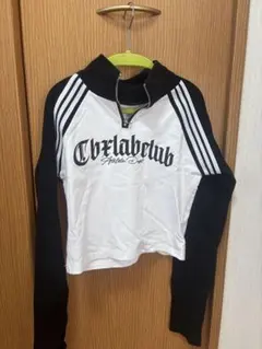 高速ターミナル ハーフジップ クロップド丈 長袖トップス F