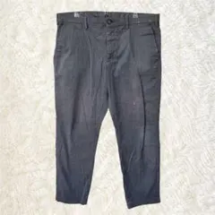ユニクロ スラックス パンツ メンズ W91 グレー 大きいサイズ
