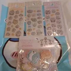 ちいかわベビー　ミニミニぷっくりシール　4種　おしりもっちりフレークシール