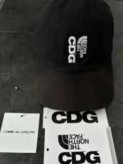 CDG x THE NORTH FACE ブラックキャップ