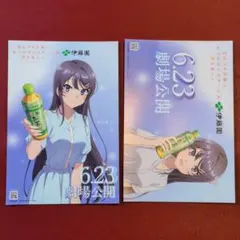 桜島麻衣 ポストカード 青春ブタ野郎はおでかけシスターの夢を見ない 伊藤園限定