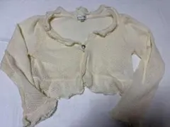 anyFAM アイボリー カーディガン 120