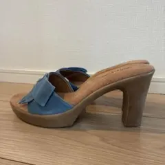 Hush Puppies ミュール　ブルー 〜25㎝　未使用のサムネイル