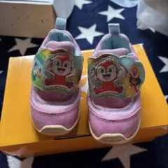 アンパンマン　キャラクター スニーカー ピンク　14cm