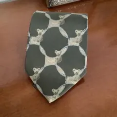 パンダ柄ネクタイ　グリーン系