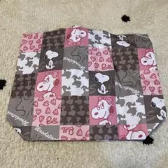 スヌーピー♡特大トートバッグ　パッチワーク柄