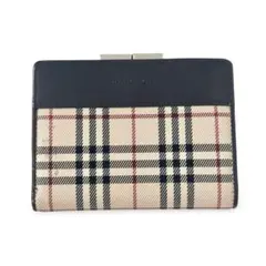 BURBERRY バーバリー ノバチェック ニつ折り財布 がま口のサムネイル