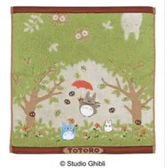 となりのトトロ ウォッシュタオル　ハンドタオル　大きめサイズ