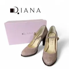 美品　ダイアナ　ハイヒール　スエード　グレー　22.5cm