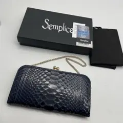 新品未使用】 Sempliceパイソン 長財布▽箱付き - メルカリ