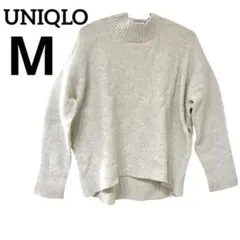 UNIQLO アイボリー ハイネックセーター M ニット 冬