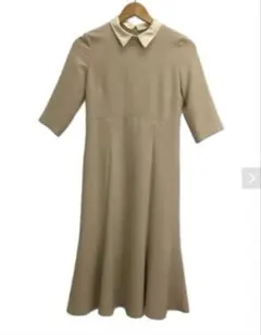 CELFORD 襟付きベージュワンピース サイズ34