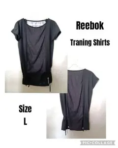 Reebok リーボック トレーニングシャツ L ブラック