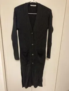 relume ロングカーディガン リブニット