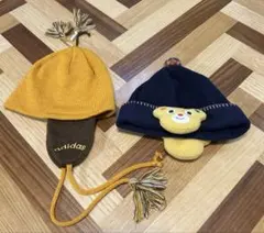 adidasとミキハウス　キッズ用帽子