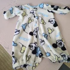 ミッキーマウス フリースロンパース 50-70cm