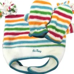 新品 オールドネイビー 子供 フリース帽 ミトンセット 52～54cmのサムネイル