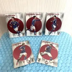 日本代表サッカーチップス　ゴールスコアラーカード5枚セット