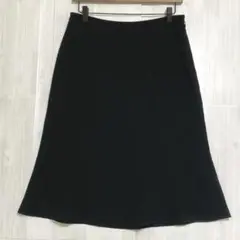 マーメイドスカート　ひざ丈　黒　15号　フォーマル　喪服　礼服