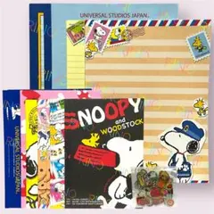 スヌーピー レターセット USJ ピーナッツ　SNOOPY おまけ　メモ付き