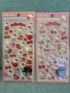 【インポート商品】ハローキティ BONBON DROP シール ２枚セット
