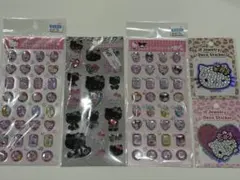 ハローキティ　ストーンシール　きらきらラインストーンシール　ジュエリーステッカー