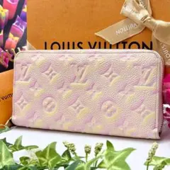 極美品レア✨ルイヴィトン アンプラント ジッピーウォレット グラデーションピンクのサムネイル