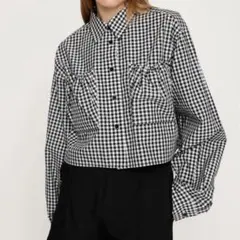 【使用済】SLY GATHER POCKET CROPPED シャツ フリー