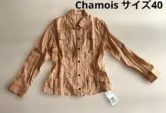 レディース　長袖シャツ　オレンジ　シャミーV　サイズ40