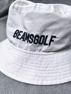 ビームスゴルフ　バケットハット　白