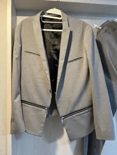 NO ID. BLACK テーラードジャケット サイズ2 グレー