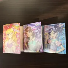 アイカツ カードケース　星宮いちご&姫里マリア　紫吹蘭&風沢そら　霧矢あおい