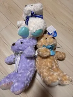 [新品タグ付き]ラブリーローズベア ぬいぐるみ3種セット