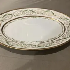 Lenox 楕円形 プレート 金彩 グリーン 花柄のサムネイル