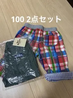 ホットビスケッツ ミキハウス 新品1 中古 2点セット ハーフパンツ 100