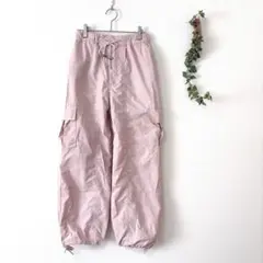 イング カーゴパンツ くすみピンク Ｆ ナイロン 裏地付 レディース カジュアル