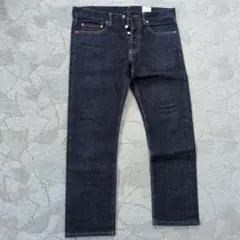ダークデニム ストレートジーンズ 32
