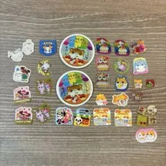 【平成レトロ】ハムスター　キラキラ　フレークシール