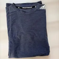 adidas M 半袖Tシャツ ネイビー L