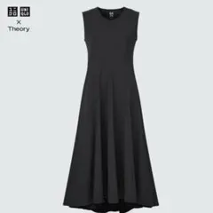 UNIQLO x Theory ウルトラストレッチ フレアロングワンピース M