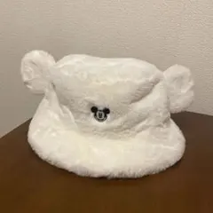 耳付き ミッキー　バケットハット　ホワイト　ディズニーリゾート