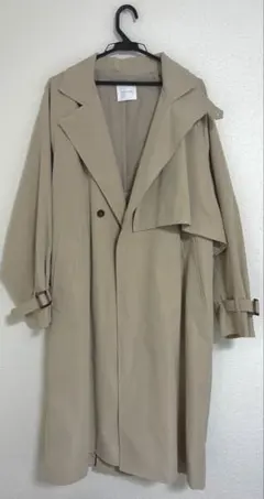 【美品】FREAK’S STOREアシンメトリートレンチコートベルト付きメンズMのサムネイル