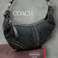 COACH コーチ ハンドバッグ　ワンショルダーバッグ レザー キャンバス　総柄