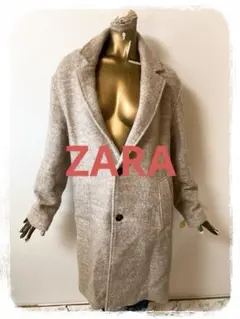 ☘️T19936☘️ZARA ザラ チェスターコート ジャケット　ブルゾンニット S