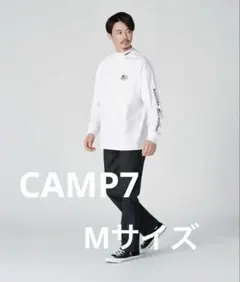 CAMP7 モックネック長袖カットソー ホワイトのサムネイル