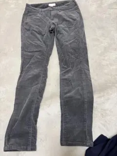 earth music&ecology グレー カジュアルパンツ　コーデュロイ