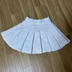 【evelyn】ホワイト プリーツスカート